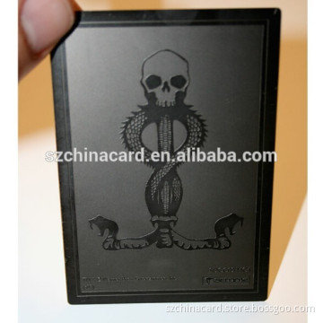 China manufacturer high quality Durable Nice Brushed blank cheap metal business cards